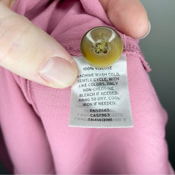 Something Navy Button Down Dress Size XS - Picture 4 of 6